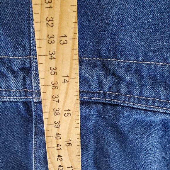 Carhartt Overalls Mens Size 48x34 Blue 100% Cotton Denim Adjustable Straps - Picture 4 of 11